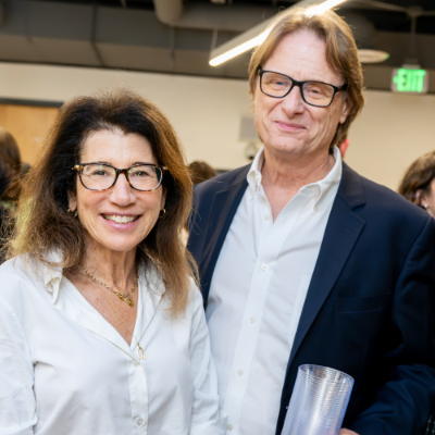 Susan Sands and Chris Hawthorne at Founder's Hall, JIFS Clinic